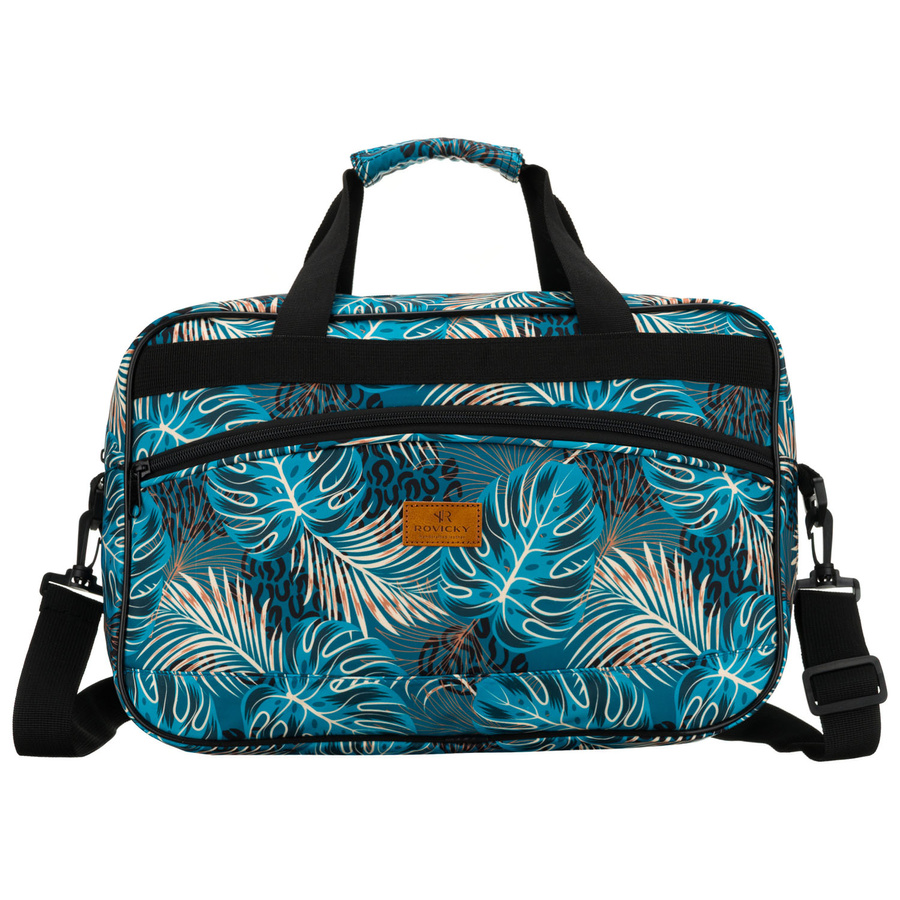 Reisetasche mit Pflanzenmuster und abnehmbarem Gurt – Rovicky – Bild 3