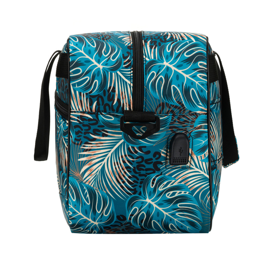 Reisetasche mit Pflanzenmuster und abnehmbarem Gurt – Rovicky – Bild 4