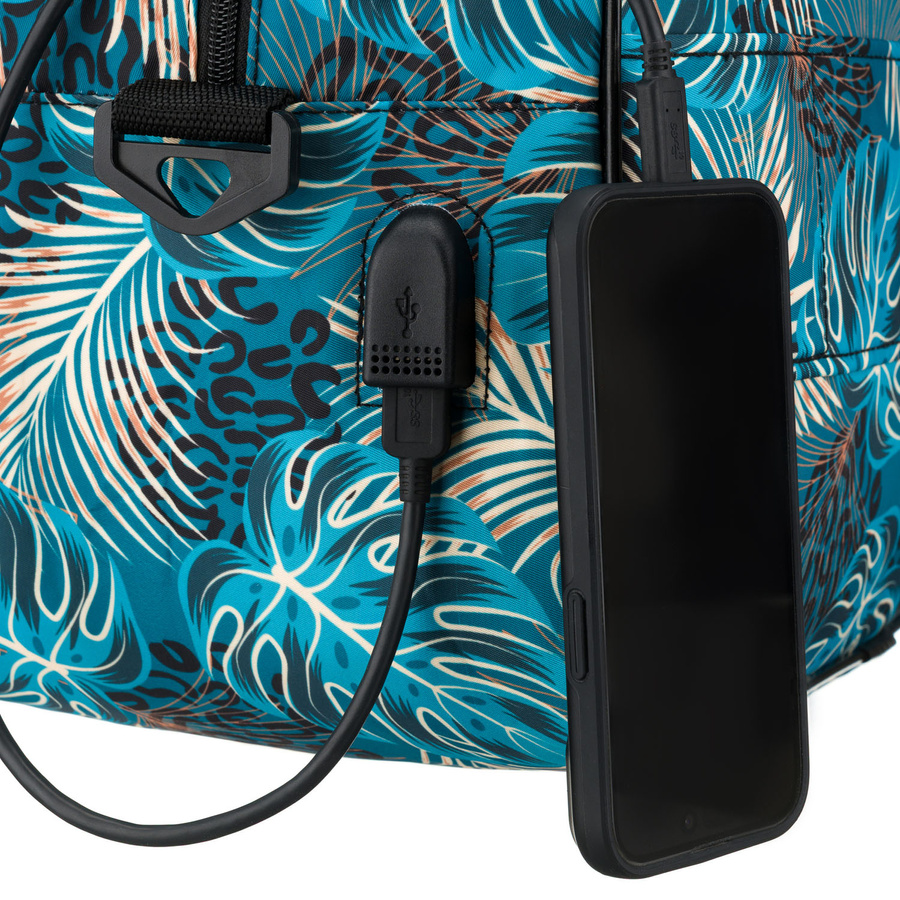 Reisetasche mit Pflanzenmuster und abnehmbarem Gurt – Rovicky – Bild 12