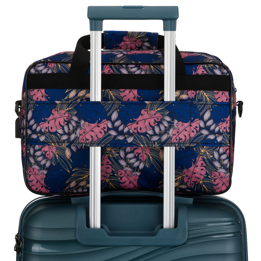 Reisetasche mit abnehmbarem Gurt und Außentasche mit Reißverschluss – Rovicky – Bild 7