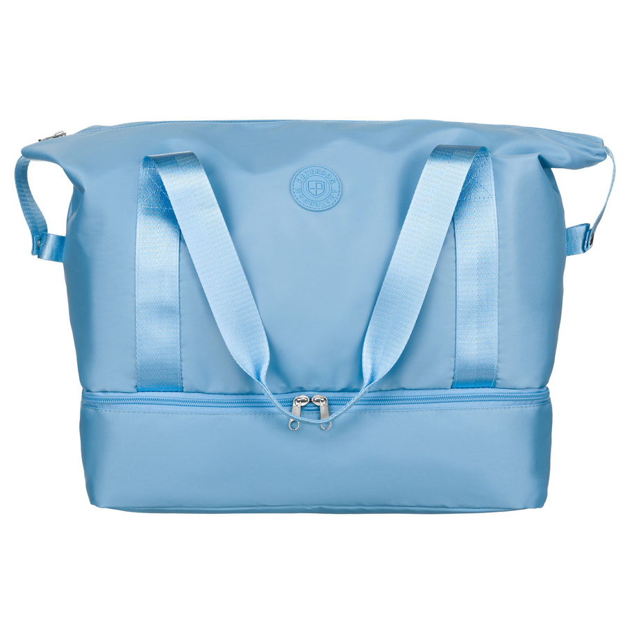 Reisetasche aus strapazierfähigem Polyester in Hellblau - Peterson – Bild 4