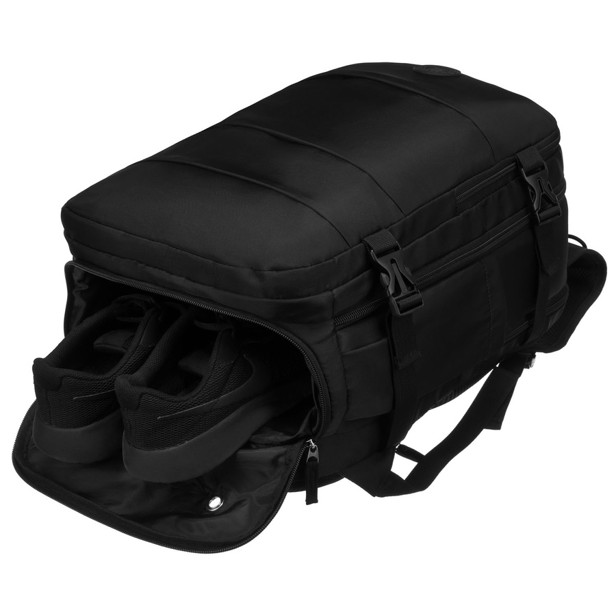 Schwarzer dreikammeriger Reiserucksack aus Polyester - Peterson – Bild 21