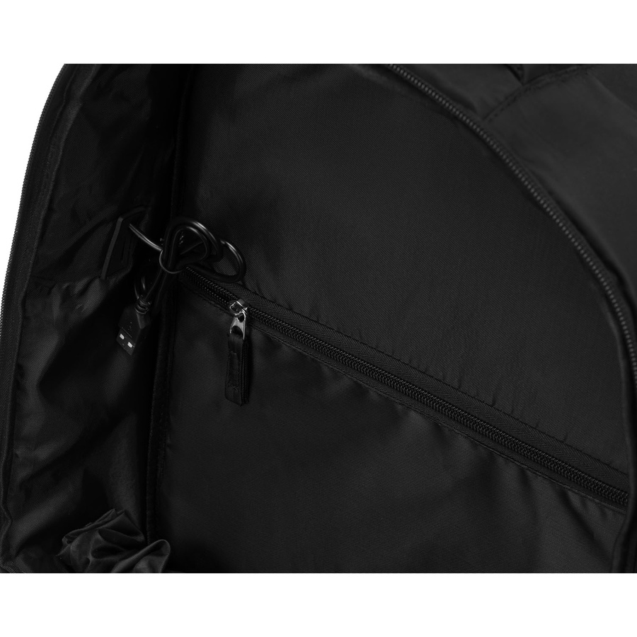 Schwarzer dreikammeriger Reiserucksack aus Polyester - Peterson – Bild 11