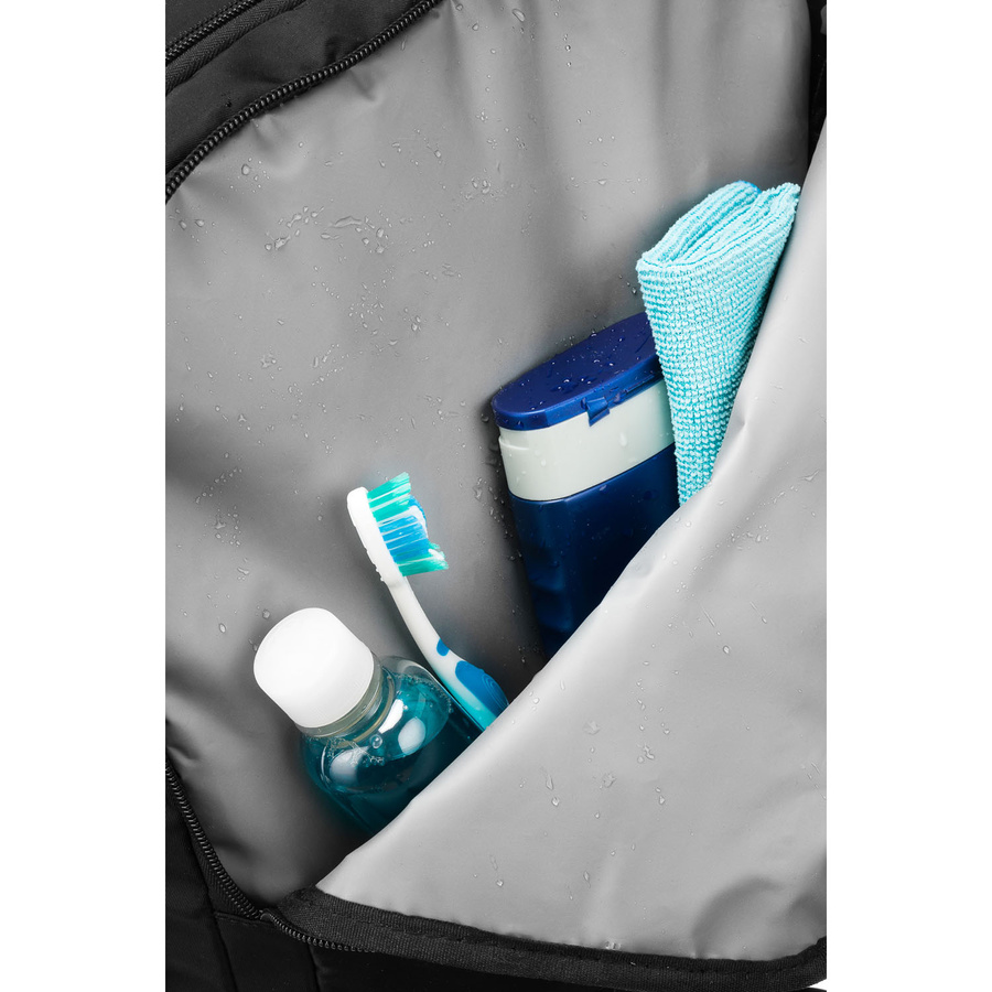 Schwarzer dreikammeriger Reiserucksack aus Polyester - Peterson – Bild 10