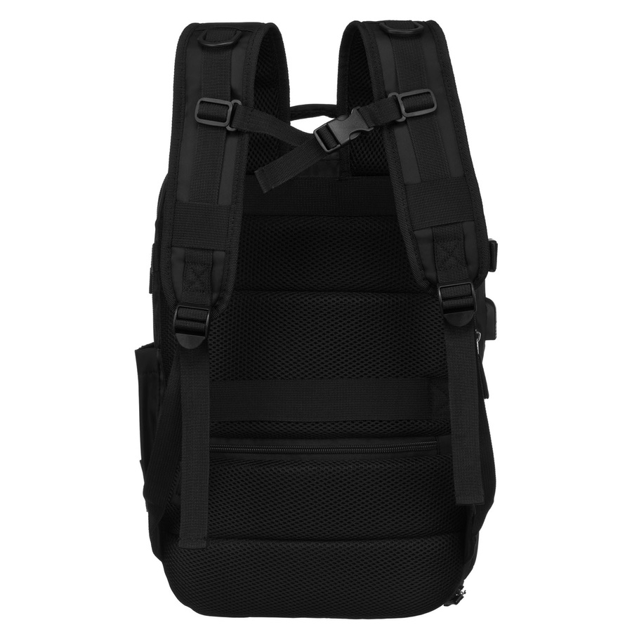 Schwarzer dreikammeriger Reiserucksack aus Polyester - Peterson – Bild 7