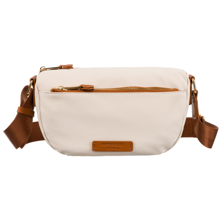 Damentasche aus Nylon in Braun-Beige – Peterson – Bild 5