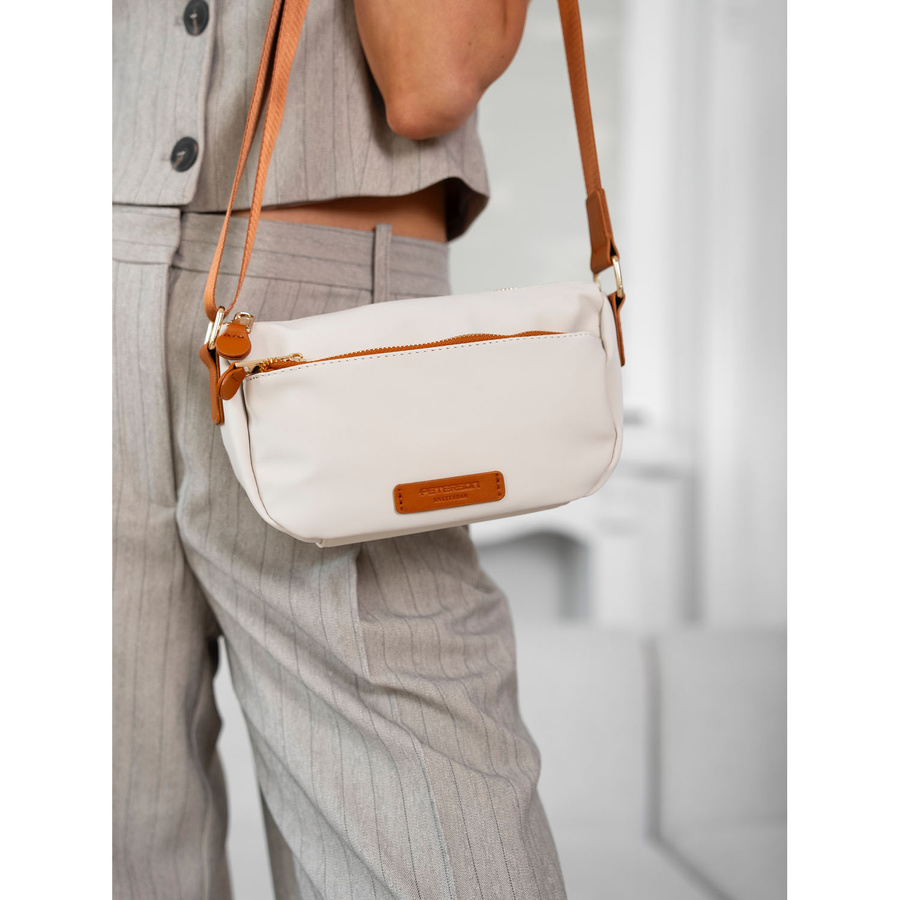 Damentasche aus Nylon in Braun-Beige – Peterson – Bild 4