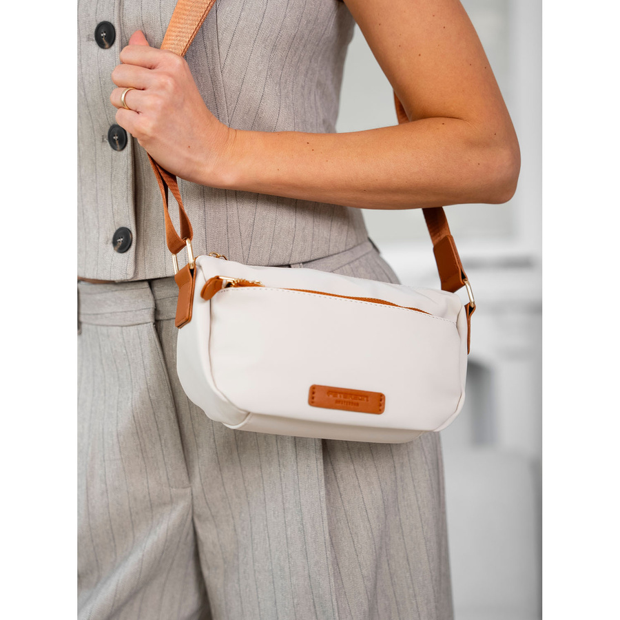 Damentasche aus Nylon in Braun-Beige – Peterson – Bild 10