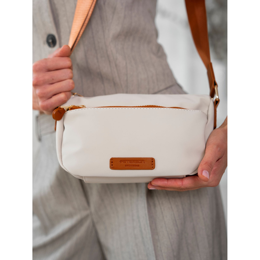 Damentasche aus Nylon in Braun-Beige – Peterson – Bild 9