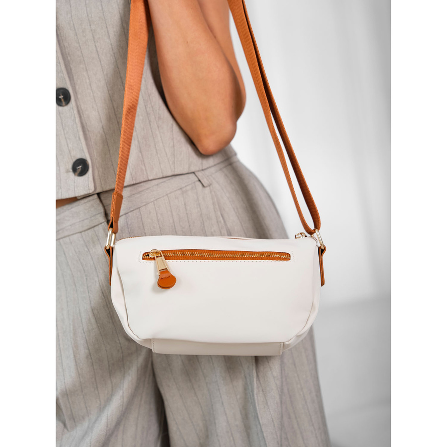 Damentasche aus Nylon in Braun-Beige – Peterson – Bild 6