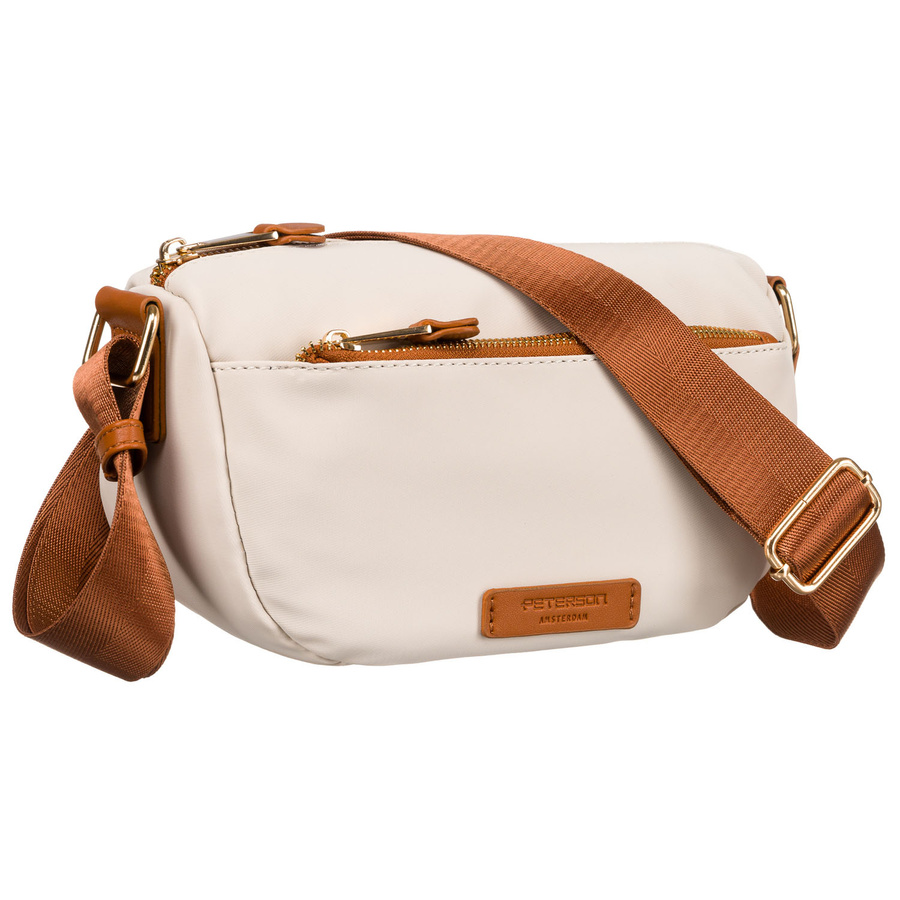 Damentasche aus Nylon in Braun-Beige – Peterson – Bild 2