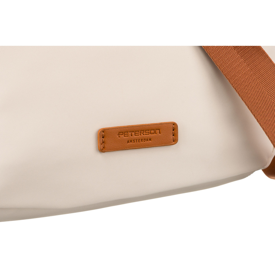 Kleine Damen Tasche aus Nylon in Braun-Beige – Peterson – Bild 10