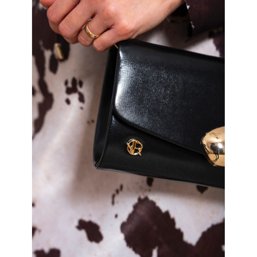 Elegante Damen Clutch aus Öko-Leder in Schwarz – Rovicky – Bild 8
