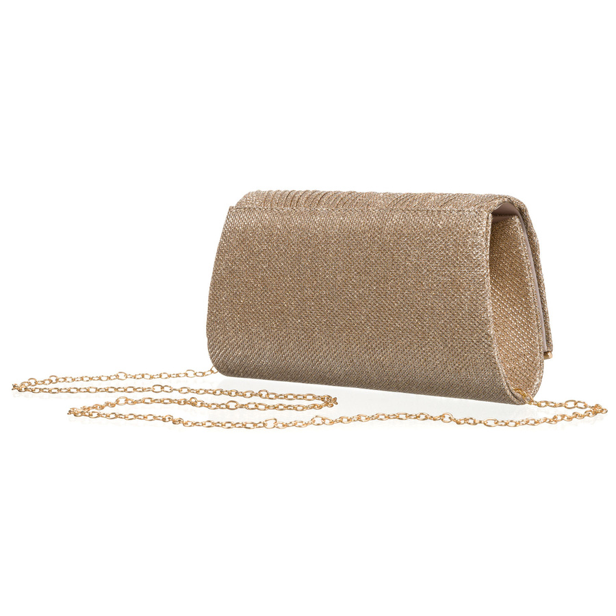 Glitzernde Damen Clutch aus Synthetik in Roségold – Rovicky – Bild 7