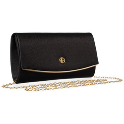 Abendtasche in Schwarz aus Synthetik – Rovicky