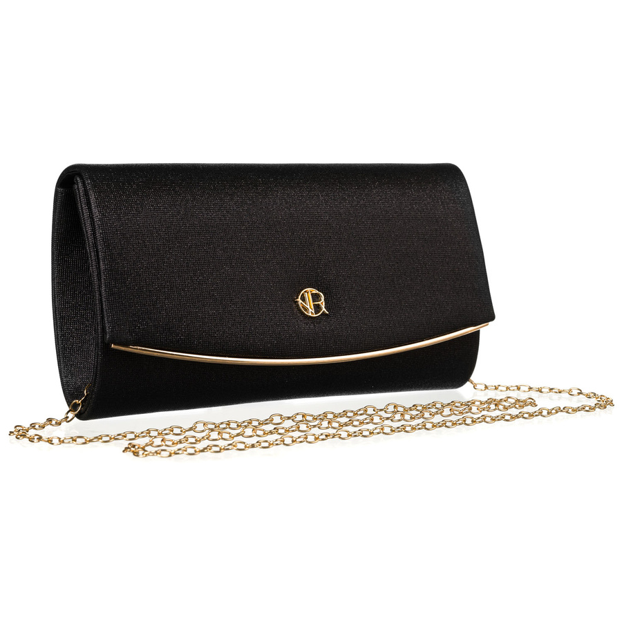 Abendtasche in Schwarz aus Synthetik – Rovicky