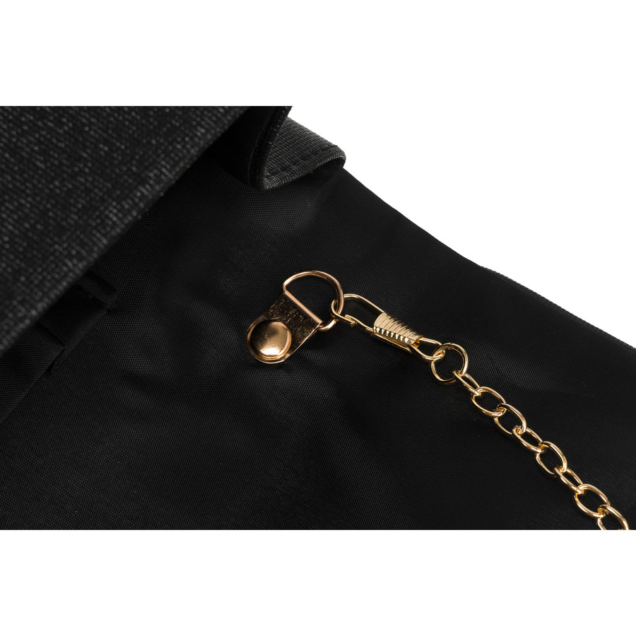 Abendtasche in Schwarz aus Synthetik – Rovicky – Bild 11