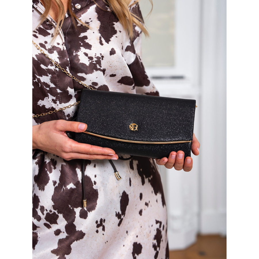 Abendtasche in Schwarz aus Synthetik – Rovicky – Bild 2