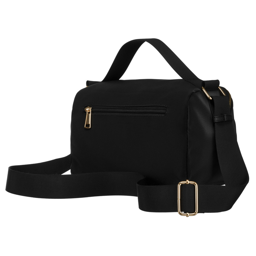 Schwarze Umhängetasche aus Nylon und Öko-Leder mit zusätzlichen Taschen – Peterson – Bild 4