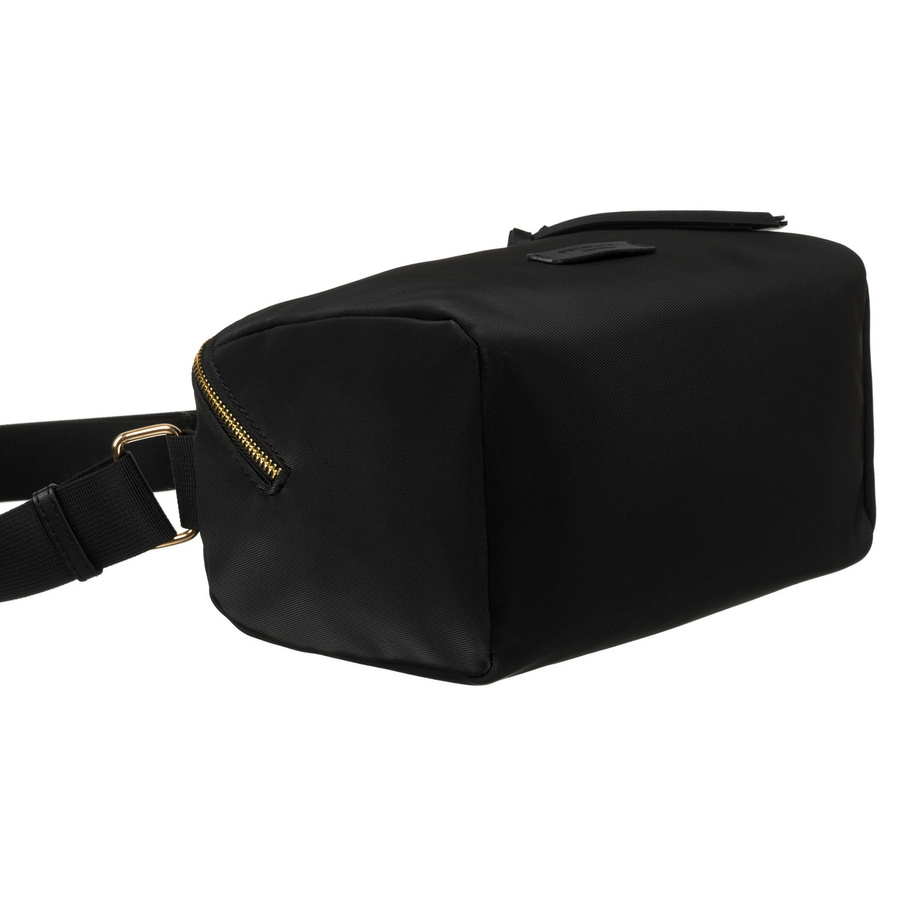 Schwarze Umhängetasche aus Nylon und Öko-Leder mit zusätzlichen Taschen – Peterson – Bild 12