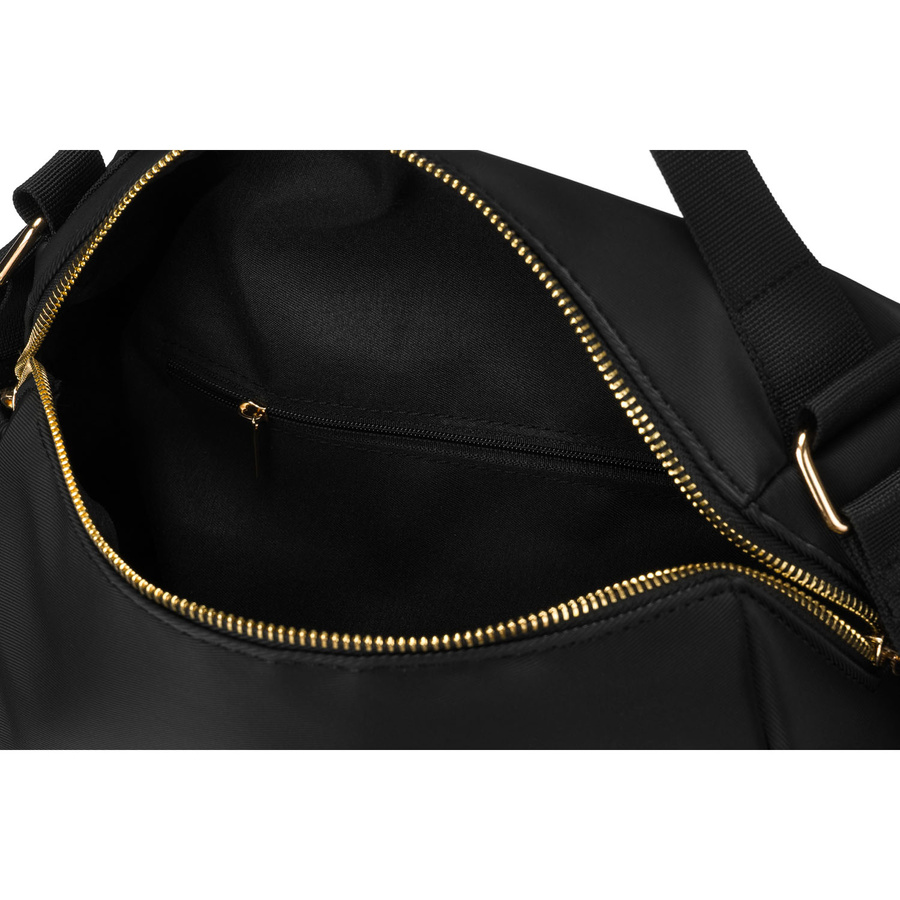 Schwarze Umhängetasche aus Nylon und Öko-Leder mit zusätzlichen Taschen – Peterson – Bild 9