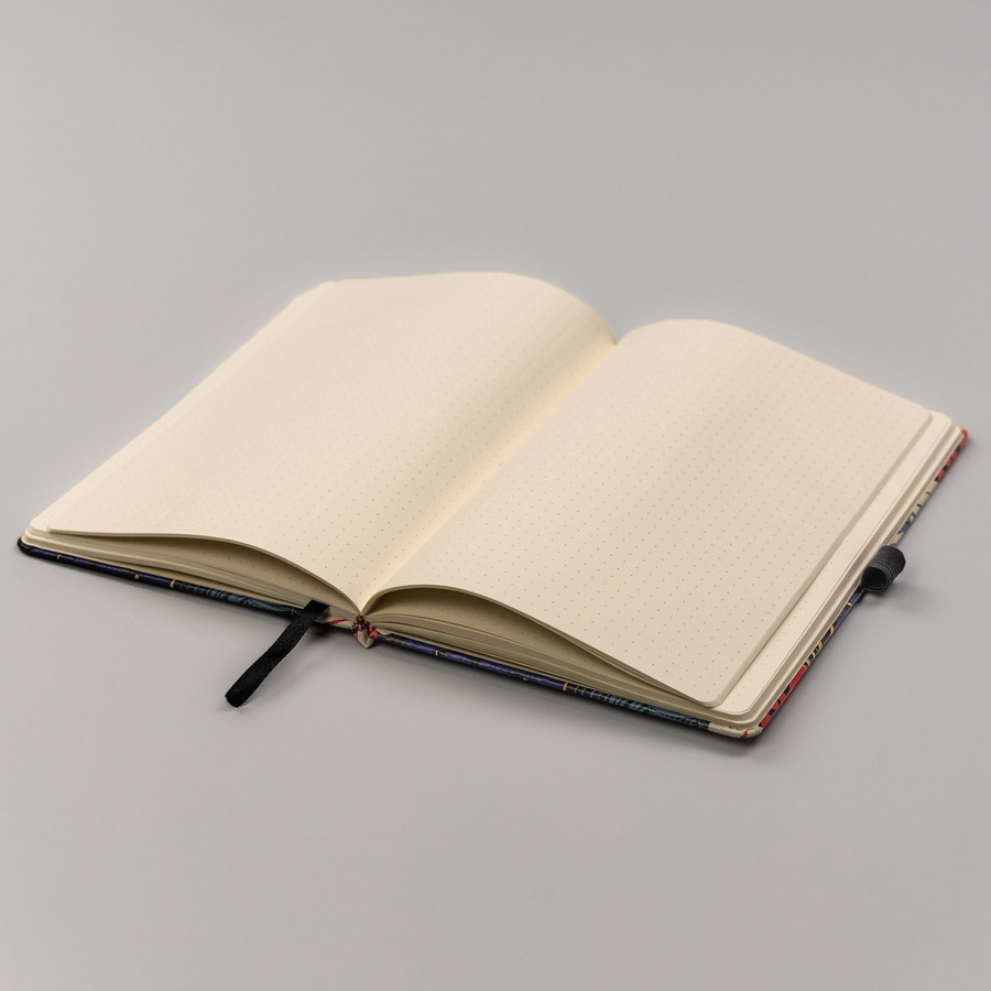 Blumiges, farbenfrohes Notizbuch mit Punktmuster – Peterson – Bild 7