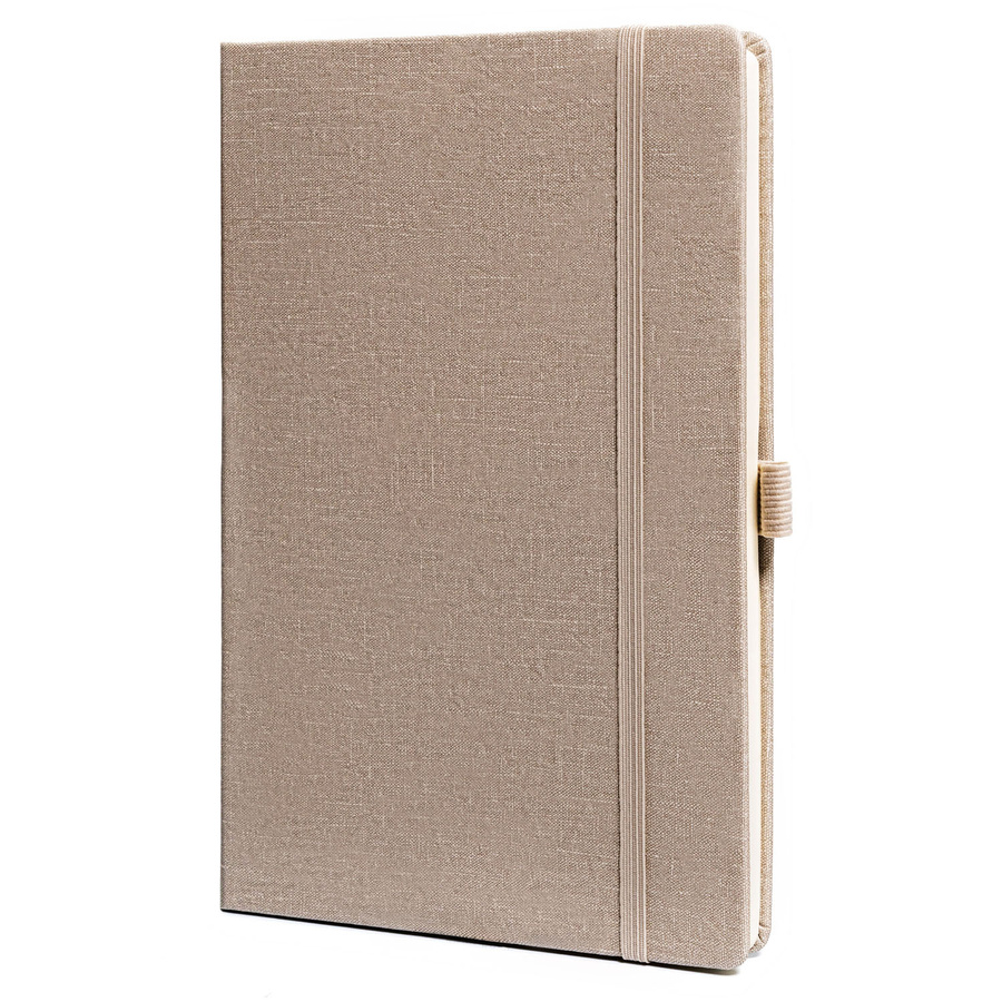 Büro Notizbuch A5 in Beige mit Linien – Peterson