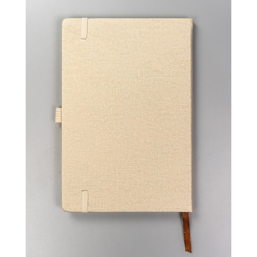 Büro Notizbuch A5 in Beige mit Linien – Peterson – Bild 3
