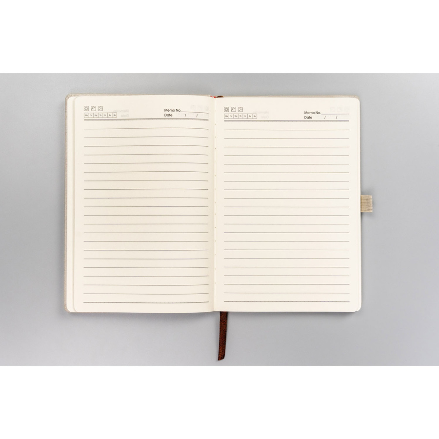 Büro Notizbuch A5 in Beige mit Linien – Peterson – Bild 5