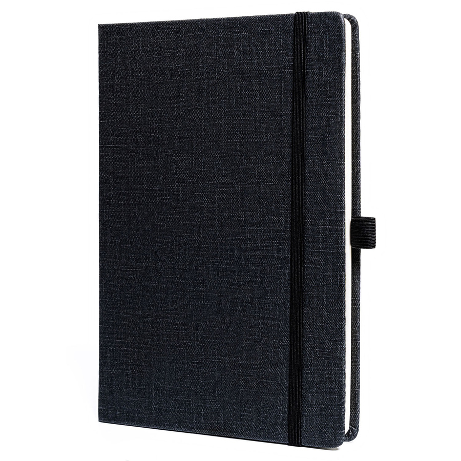 Schwarzes Büro Notizbuch A5 mit Linien – Peterson