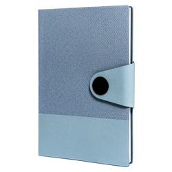 Graues Notizbuch A5 mit integrierter Lesezeichenlasche – Peterson