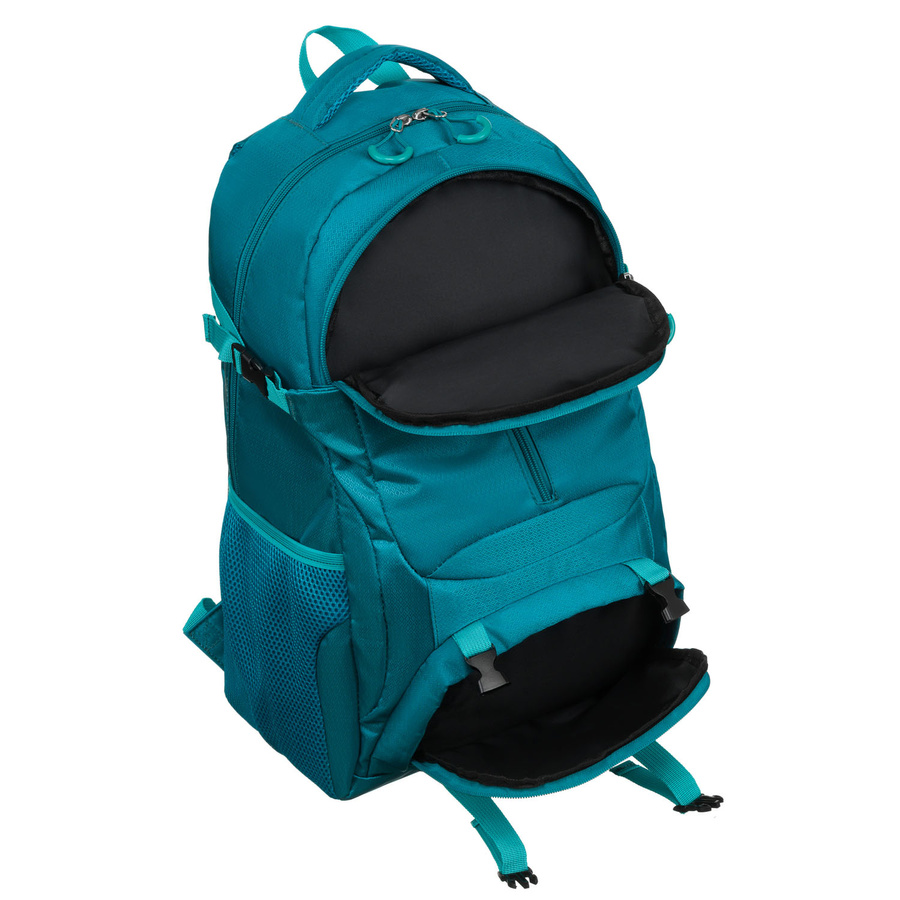 Geräumiger Rucksack aus Polyester in Blau mit vielen zusätzlichen Taschen – Peterson – Bild 4