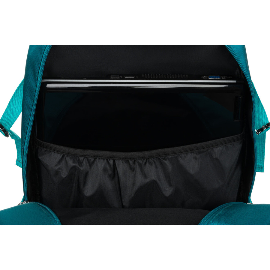 Geräumiger Rucksack aus Polyester in Blau mit vielen zusätzlichen Taschen – Peterson – Bild 10