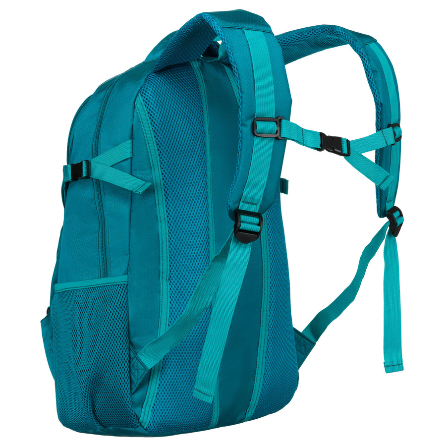 Geräumiger Rucksack aus Polyester in Blau mit vielen zusätzlichen Taschen – Peterson – Bild 7