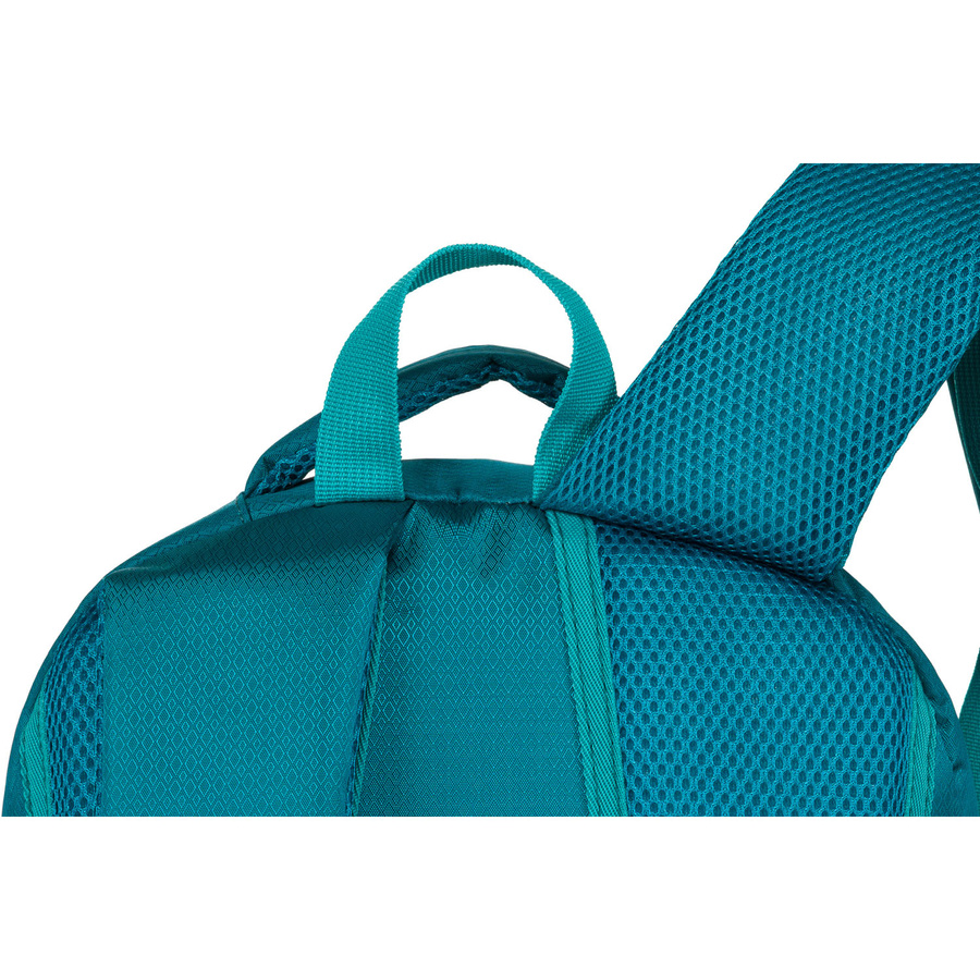 Geräumiger Rucksack aus Polyester in Blau mit vielen zusätzlichen Taschen – Peterson – Bild 9