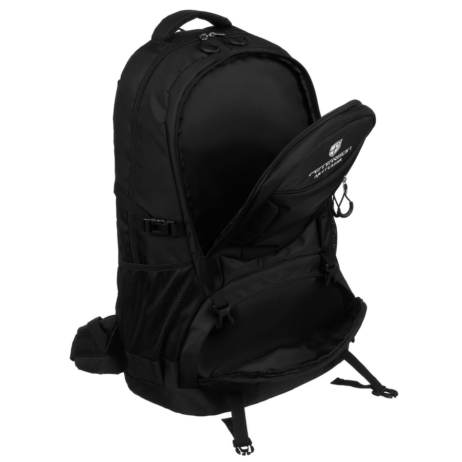 Schwarzer Wanderrucksack aus Polyester mit verstellbaren Trägern – Peterson – Bild 3