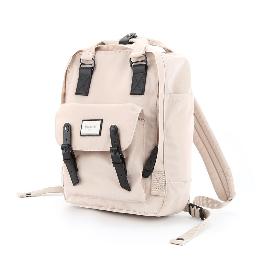 Geräumiger beiger City Rucksack mit Laptopfach – Himawari