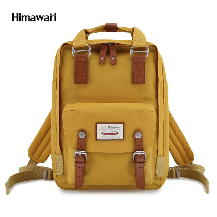 Gelber, praktischer City Rucksack mit Laptopfach – Himawari – Bild 2