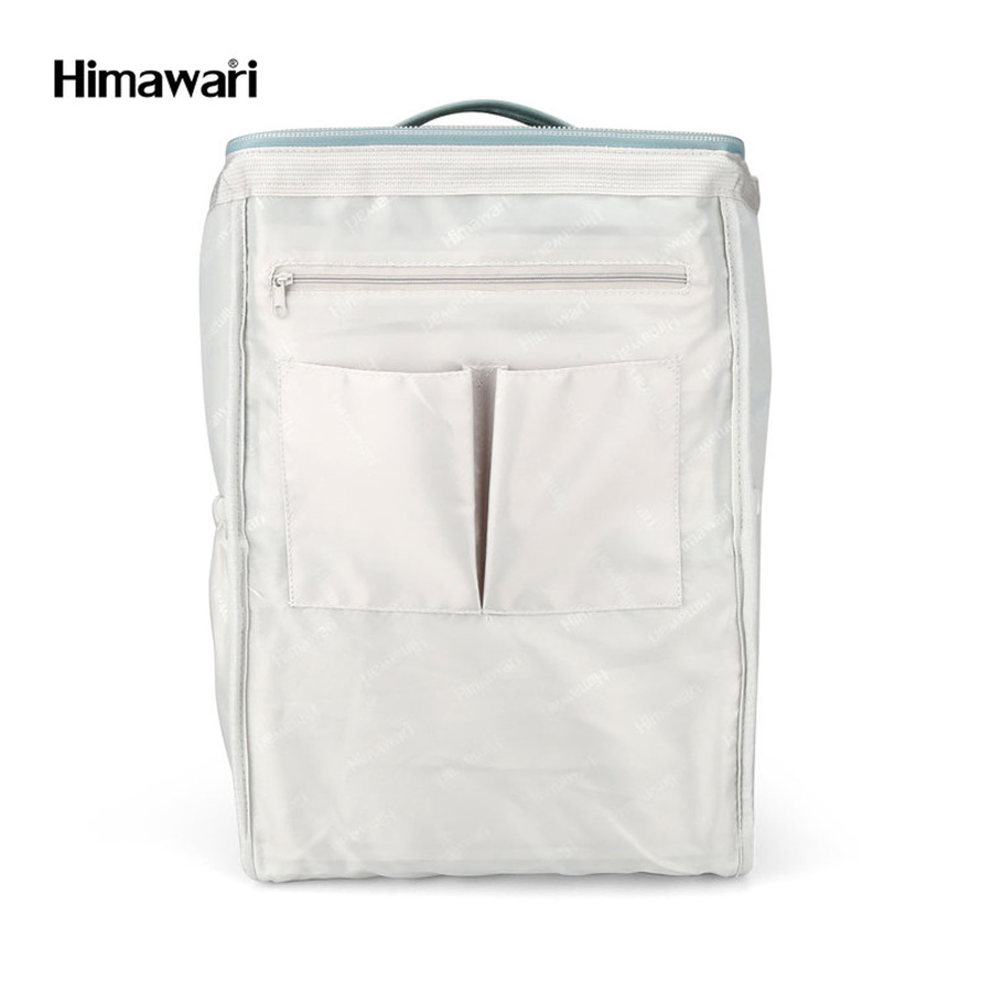 Geräumiger Laptop Rucksack in Ecru und Mintgrün mit USB-Anschluss – Himawari – Bild 5