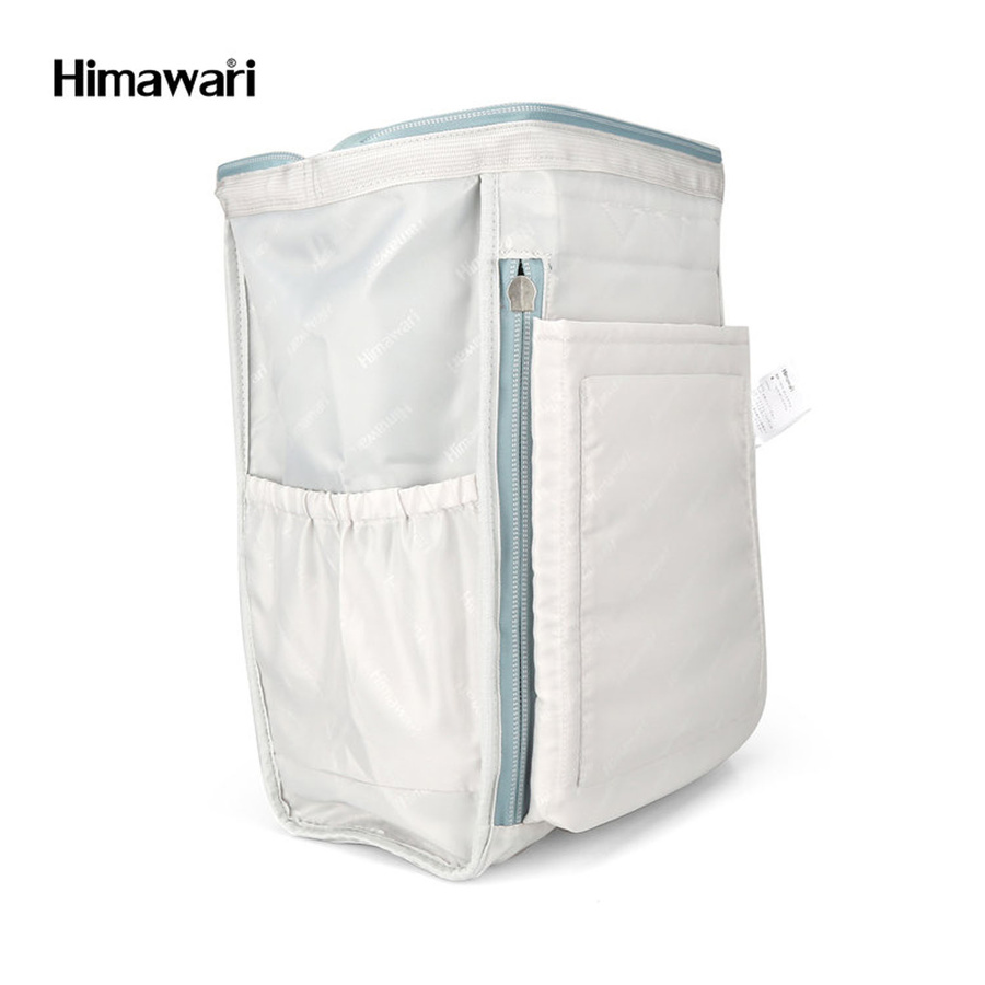 Geräumiger Laptop Rucksack in Ecru und Mintgrün mit USB-Anschluss – Himawari – Bild 7