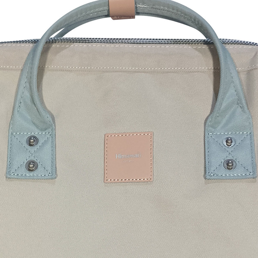 Praktischer Rucksack in Creme-Blau mit verstellbaren Gurten – Himawari – Bild 4