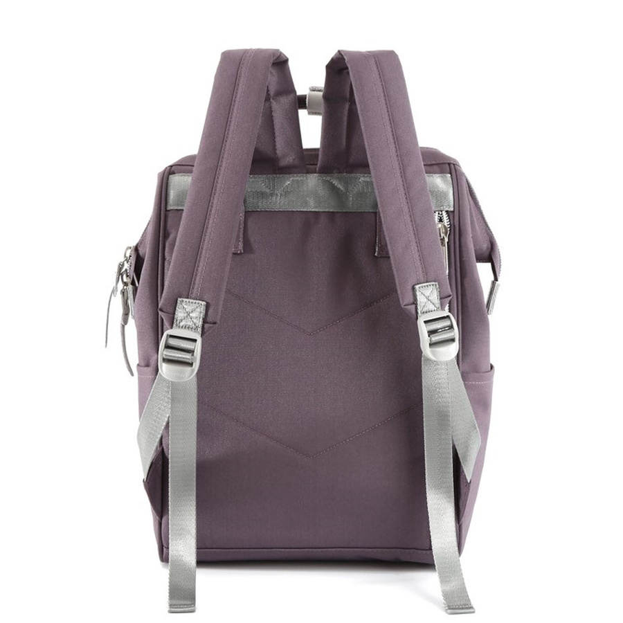 Lila Rucksack mit verstellbaren Schultergurten und Reißverschluss – Himawari – Bild 9