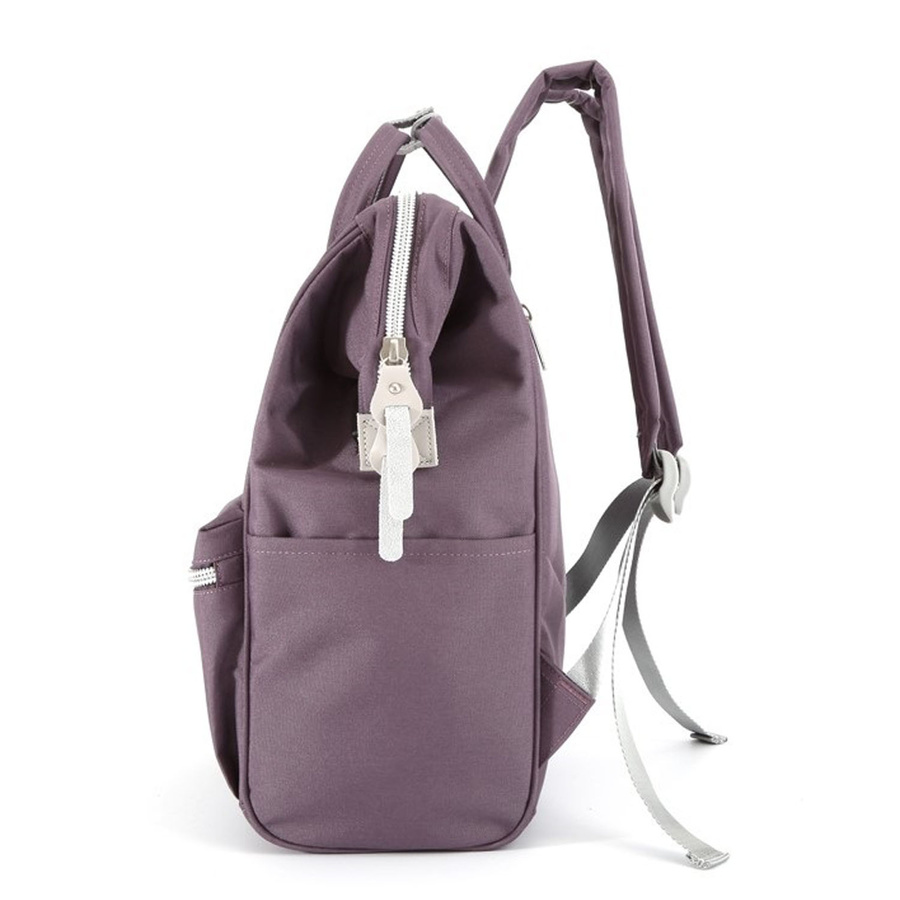 Lila Rucksack mit verstellbaren Schultergurten und Reißverschluss – Himawari – Bild 5