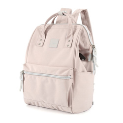 Rucksack in Puderrosa mit verstellbaren Gurten und USB-Anschluss – Himawari