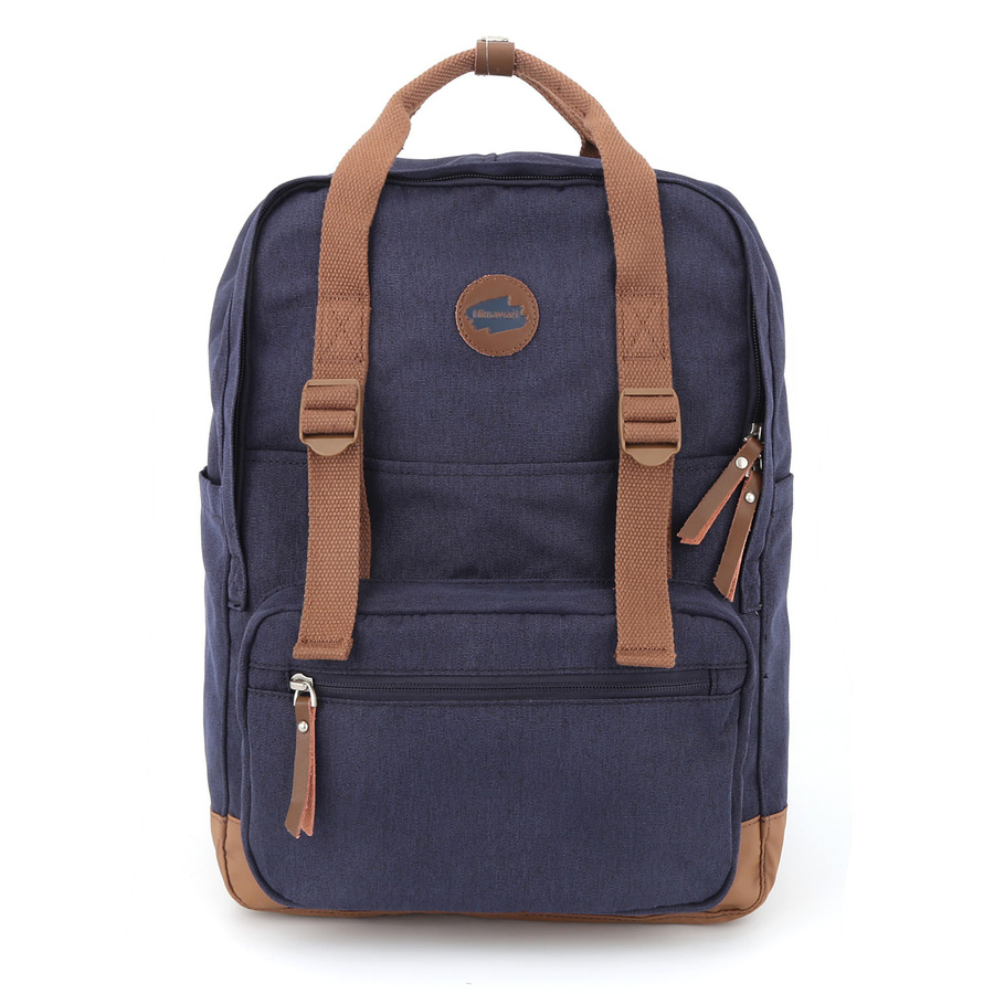 Großer City Rucksack in Marinebraun mit Laptopfach – Himawari – Bild 2