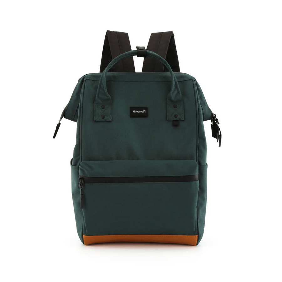 Geräumiger Damen Rucksack in Dunkelgrün mit verstellbaren Gurten – Himawari – Bild 2