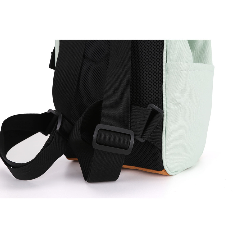 Geräumiger Damen Rucksack in Mintgrün mit Reißverschluss – Himawari – Bild 9
