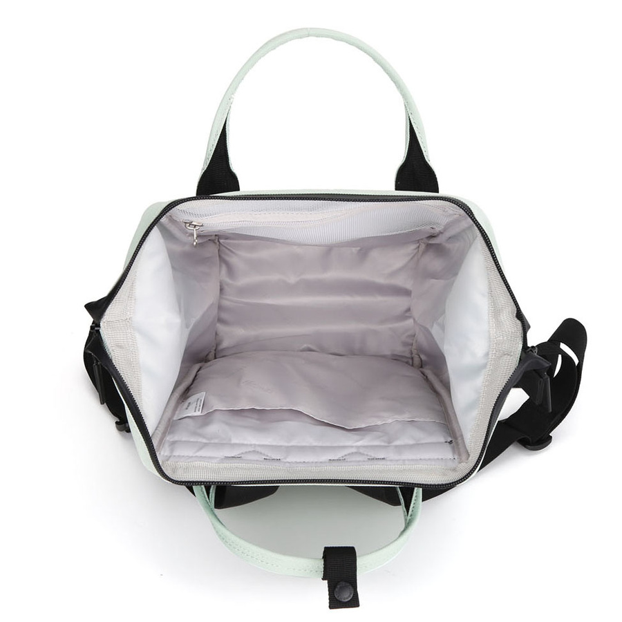 Geräumiger Damen Rucksack in Mintgrün mit Reißverschluss – Himawari – Bild 5