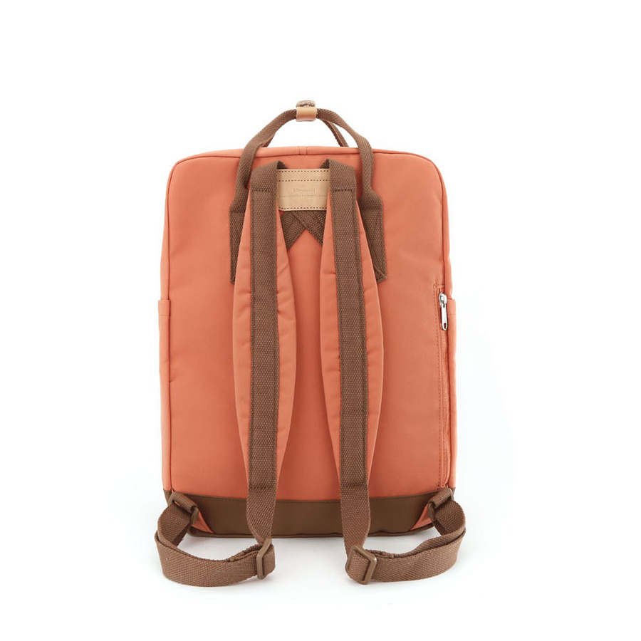 Orange-brauner Damen Rucksack mit verstellbaren Trägern – Himawari – Bild 3