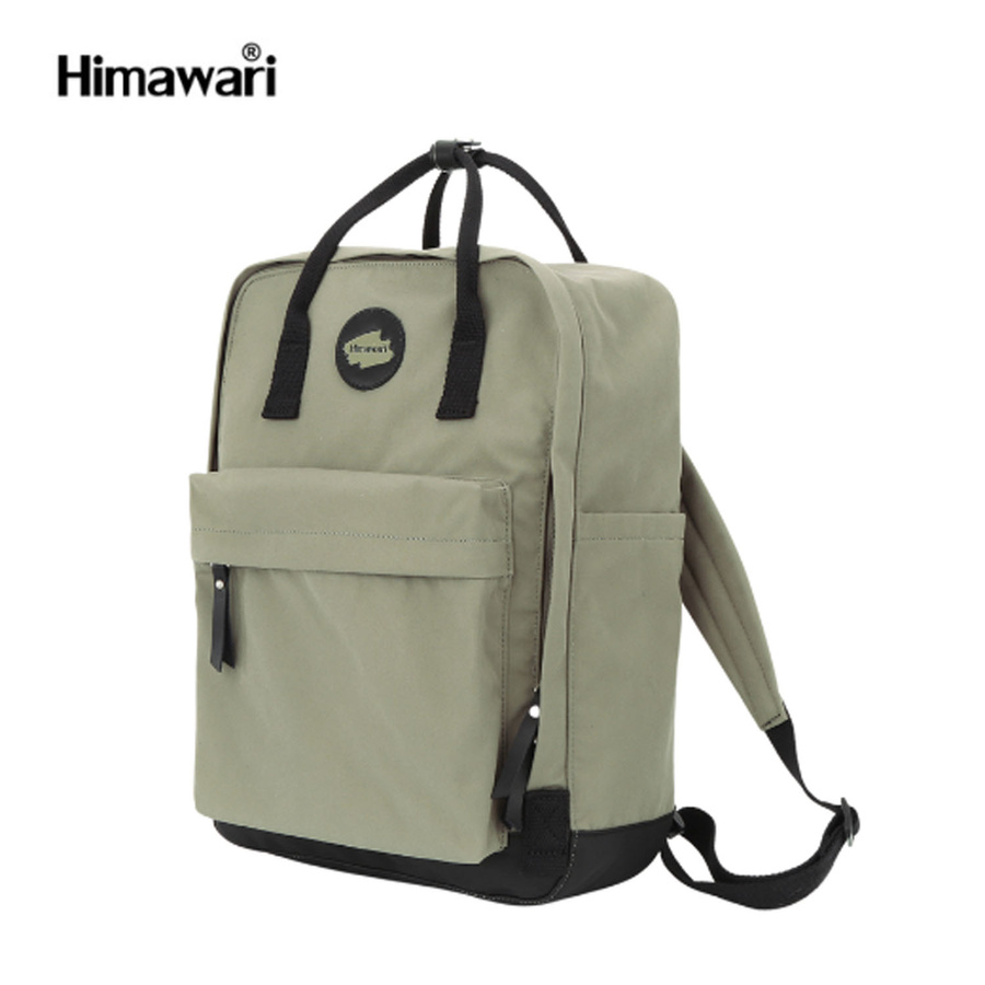 Praktischer Damen Rucksack in Grün mit Reißverschluss – Himawari – Bild 2